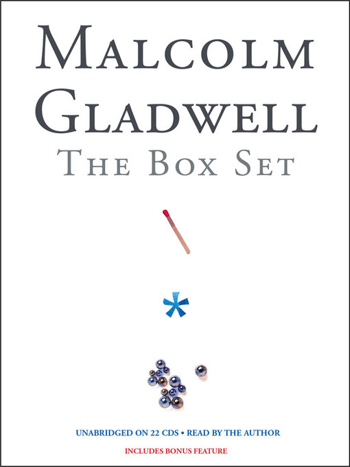 Title details for Malcolm Gladwell Box Set by Malcolm Gladwell - Available